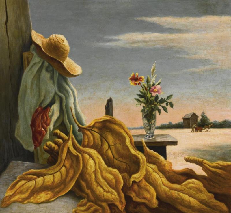 Tobacco Leaves, 1941-42 by Thomas Hart Benton