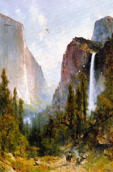 Thomas Hill Bridal Veil Fall, Yosemite Valley