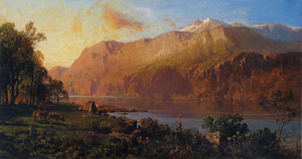 Emerald Lake Near Tahoe 1890-1900 by Thomas Hill