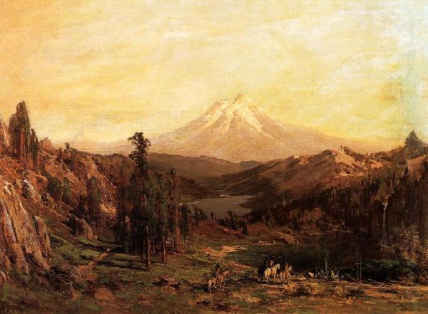 Mount Shasta And Castle Lake, California by Thomas Hill