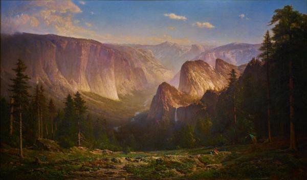 Thomas Hill Piute Camp, Great Canyon Of The Sierra, Yosemite