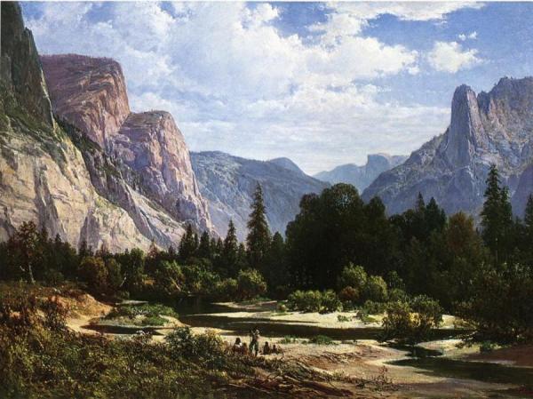 Resting By A Stream by Thomas Hill