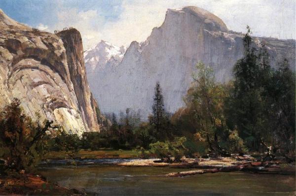 Royal Arches And Half Dome, Yosemite by Thomas Hill Oil Painting Reproductions