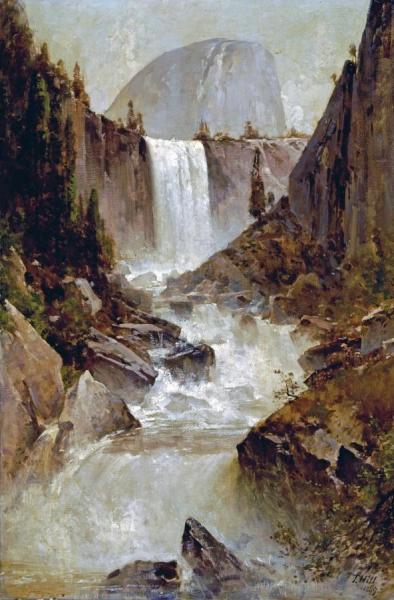 Vernal Falls, Yosemite by Thomas Hill Oil Painting Reproductions