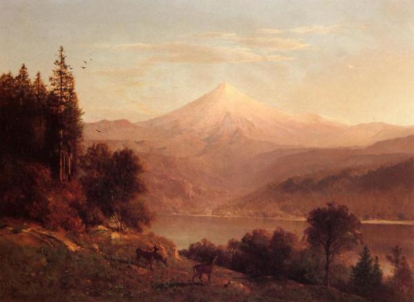 View Of Mount Hood by Thomas Hill