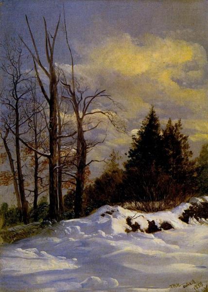 Catskill Winter Landscape by Thomas Hiram Hotchkiss Oil Painting Reproductions