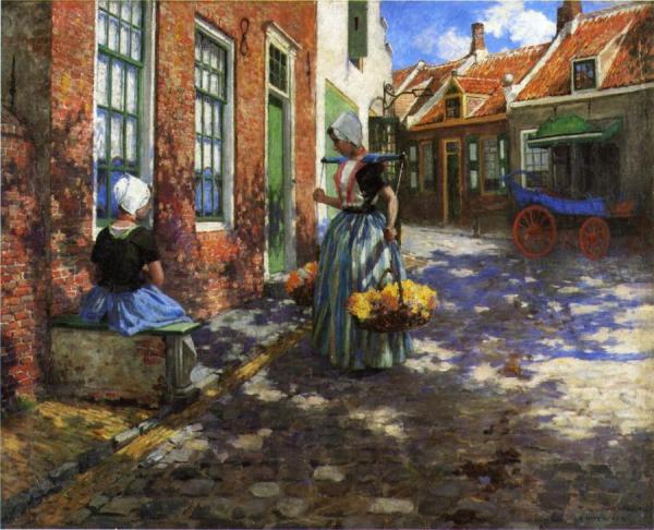 The Flower Of Scotland by Thomas Hovenden