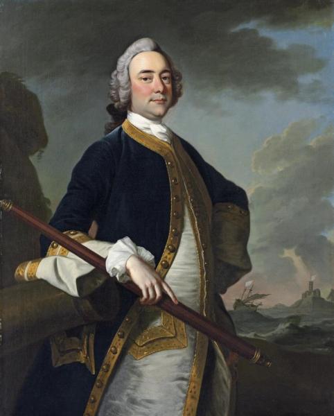 Portrait Of A Flag Officer by Thomas Hudson