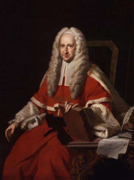 Portrait Of Sir John Willes(1685-1761) by Thomas Hudson