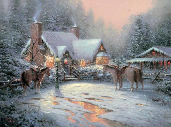 A Christmas Welcome by Thomas Kinkade