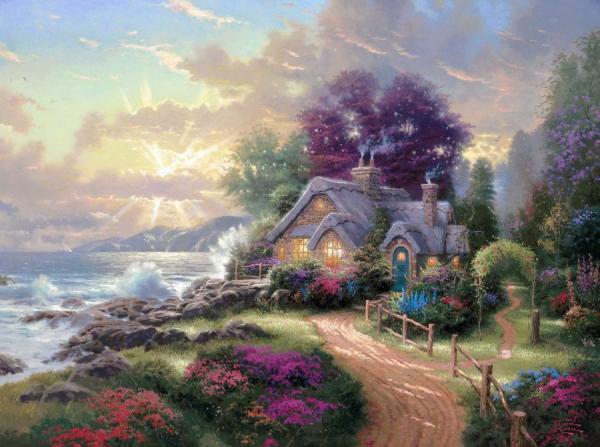 A New Day Dawning by Thomas Kinkade