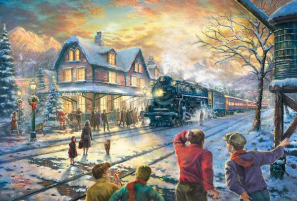 All Aboard For Christmas by Thomas Kinkade