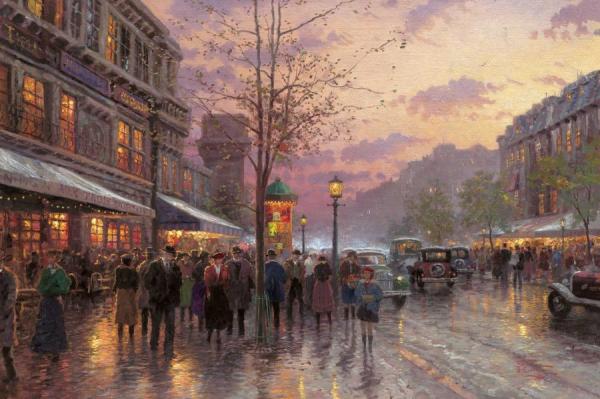 Boulevard Lights Paris by Thomas Kinkade
