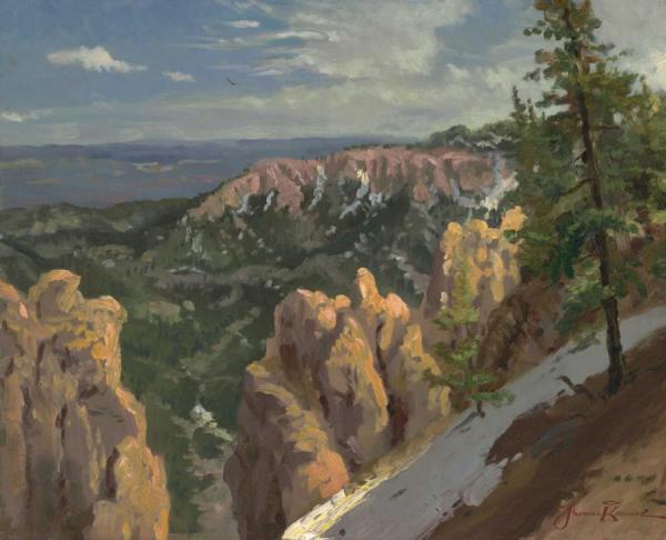 Bryce National Park by Thomas Kinkade