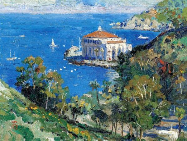 Catalina View From Descanso Canyon by Thomas Kinkade