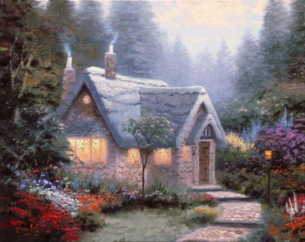 Cedar Nook Cottage by Thomas Kinkade