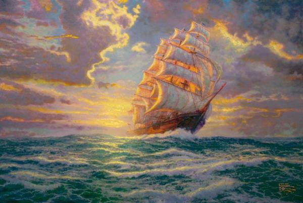 Courageous Voyage by Thomas Kinkade Oil Painting Reproductions