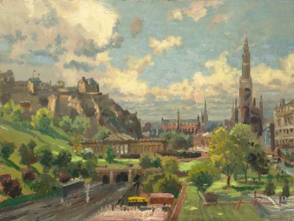 Edinburgh Scotland by Thomas Kinkade