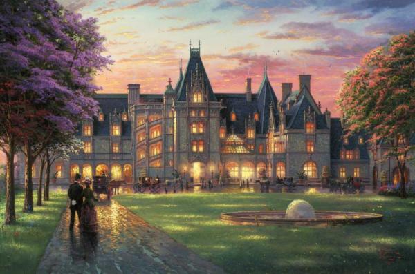 Elegant Evening At Biltmore by Thomas Kinkade