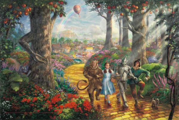 Follow The Yellow Brick Road by Thomas Kinkade