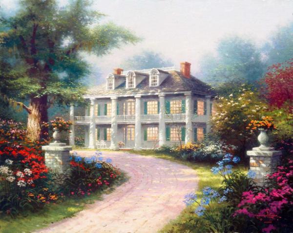 Homestead House by Thomas Kinkade