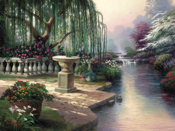 Hour Of Prayer by Thomas Kinkade
