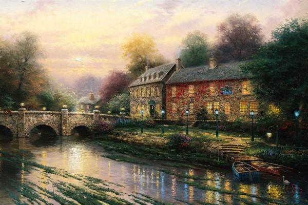 Lamplight Inn by Thomas Kinkade