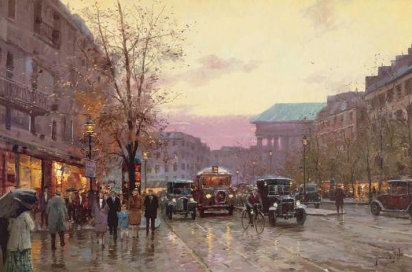 Paris Twilight by Thomas Kinkade Oil Painting Reproductions