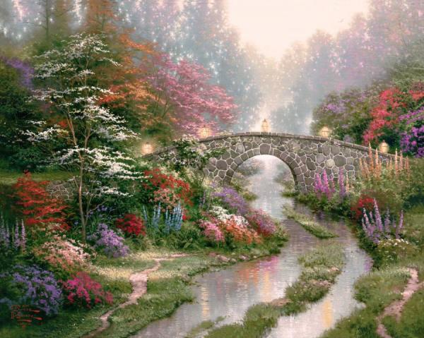 Stillwater Bridge by Thomas Kinkade