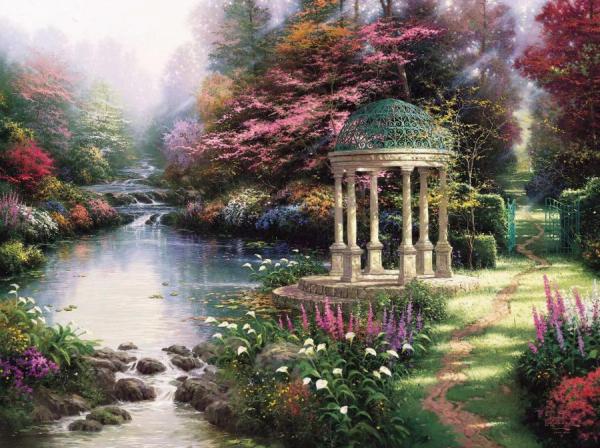The Garden Of Prayer by Thomas Kinkade