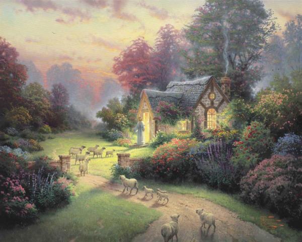 The Good Shepherd Cottage by Thomas Kinkade