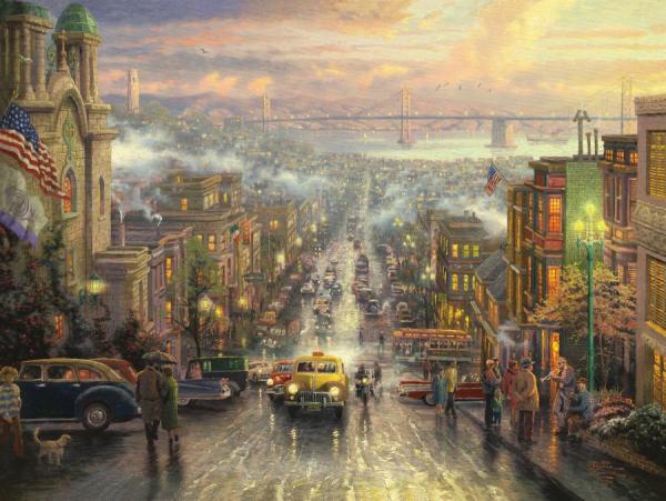 The Heart Of San Francisco by Thomas Kinkade