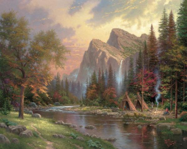 The Mountains Declare His Glory by Thomas Kinkade