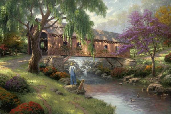 The Old Fishin Hole by Thomas Kinkade