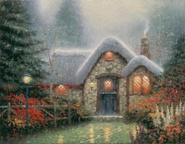 The Woodsman Thatch by Thomas Kinkade