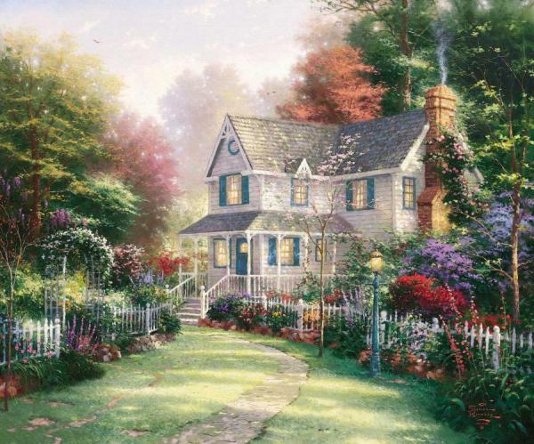 Victorian Garden Ii by Thomas Kinkade