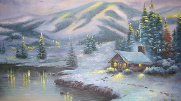 Winter by Thomas Kinkade