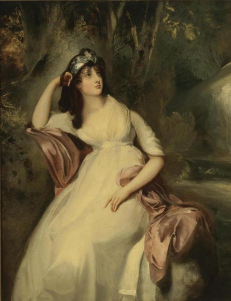 Full Length Portrait Of Sally Siddons by Thomas Lawrence