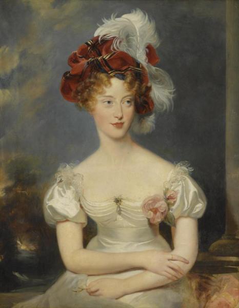 Portrait De Marie-caroline De Bourbon-sicile,duchesse De Berry by Thomas Lawrence