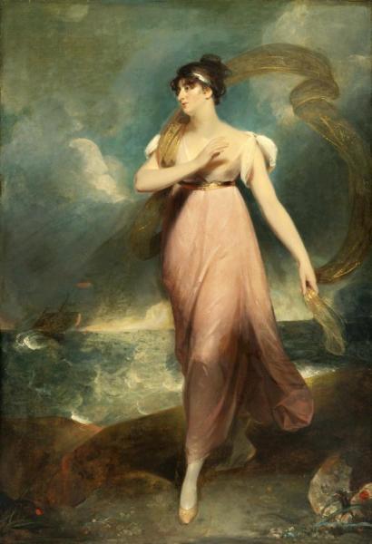 Portrait Of A Woman As Miranda,said To Be Miss Gibbon by Thomas Lawrence