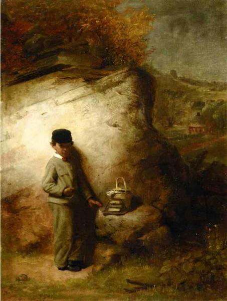 The Truant by Thomas Le Clear Oil Painting Reproductions