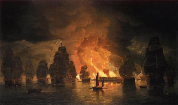 The Seige Of Algiers by Thomas Luny