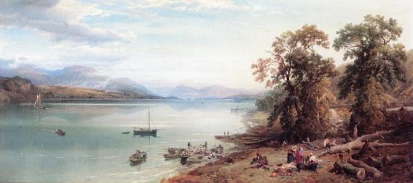 Loch Awe, From Port Sonachan by Thomas Miles Richardson, Jr.