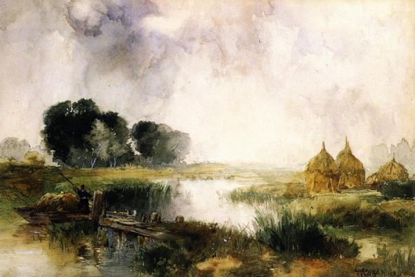 A Showery Day, Long Island by Thomas Moran
