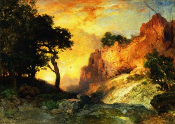 A Side Canyon, Grand Canyon, Arizona by Thomas Moran