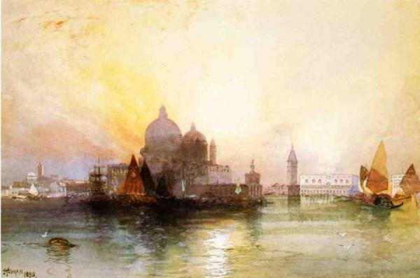 A View Of Venice by Thomas Moran