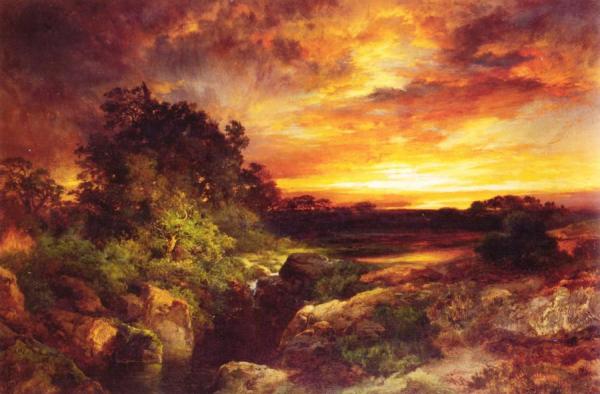 An Arizona Sunset Near The Grand Canyon by Thomas Moran