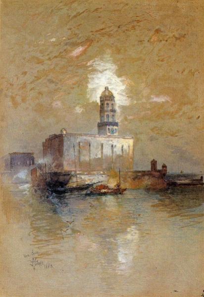 Castle Of San Juan D'ulloa, Vera Cruz, Mexico by Thomas Moran Oil Painting Reproductions