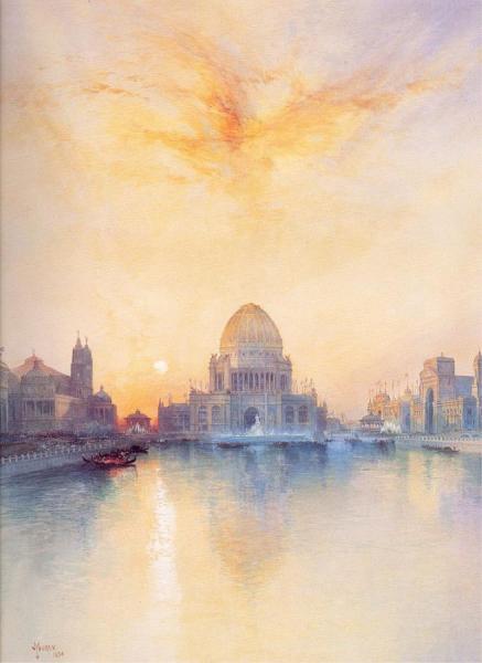 Chicago World's Fair by Thomas Moran Oil Painting Reproductions