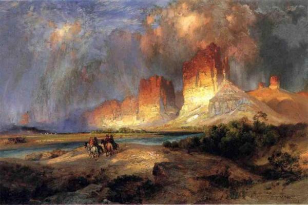 Cliffs Of The Upper Colorado River by Thomas Moran